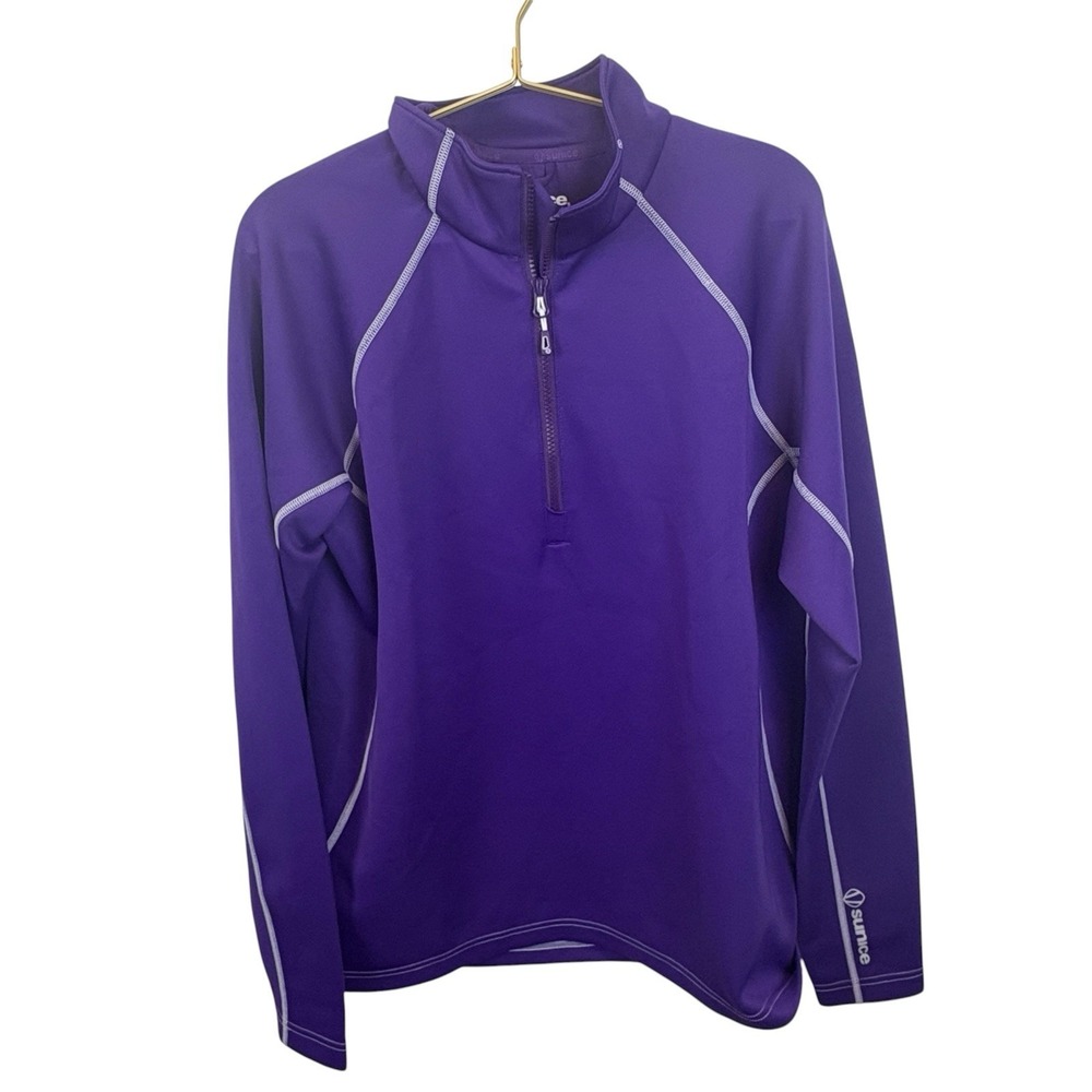 Sunice Sports Men's Purple Quarter Zip Pullover Size‎ M